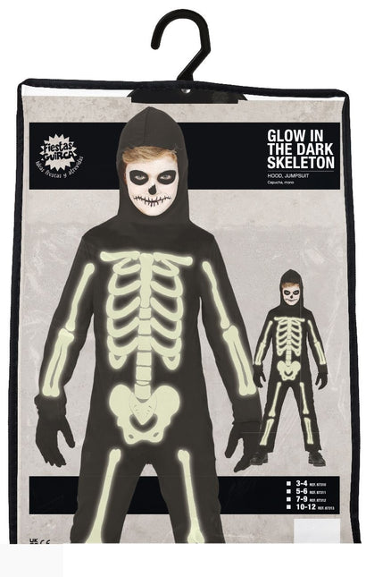 Kostium na Halloween Szkielet świecący w ciemności dla dziecka