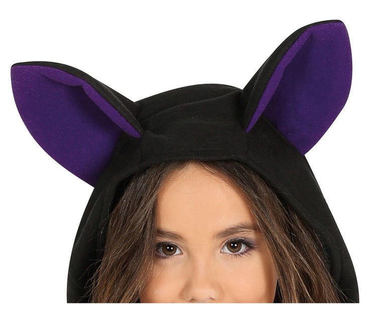 Kostium nietoperza na Halloween dla dziewczynki fioletowy