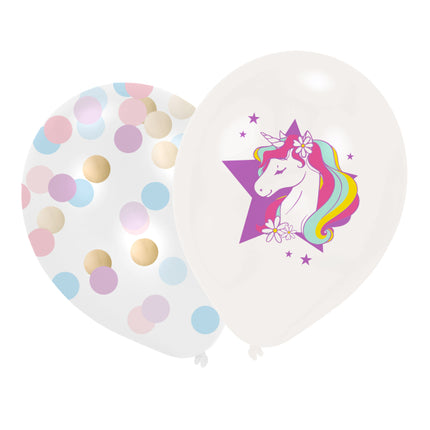 Balony jednorożce 28cm 6szt