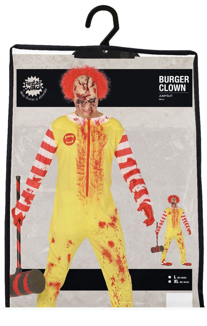 Kostium Zombie Clown na Halloween męski L