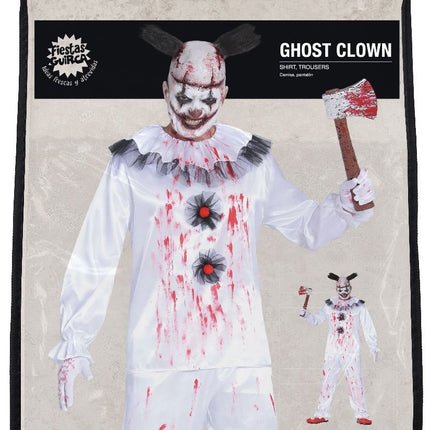 Kostium zabójczego klauna na Halloween dla mężczyzn Krew