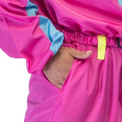 Różowy kombinezon narciarski męski Uv Blacklight