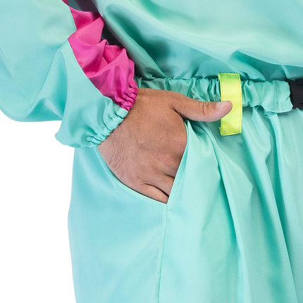 Miętowo-zielony damski kombinezon narciarski Uv Blacklight