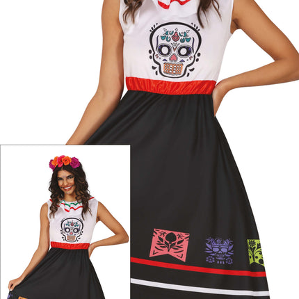Dia De Los Muertos Dress Ladies Skull