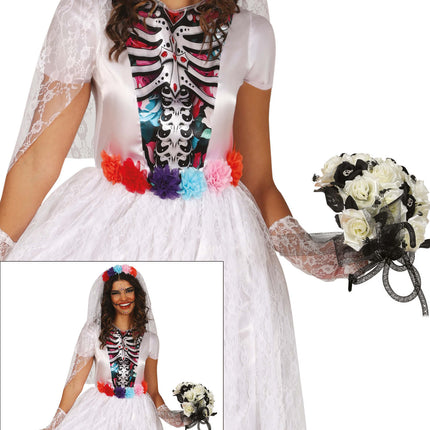 Sukienka Dia De Los Muertos White Ladies Bride