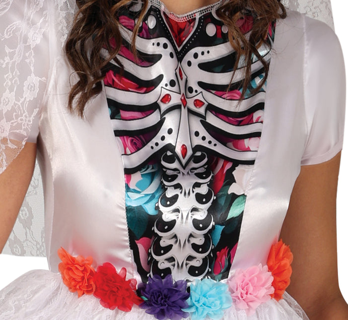 Sukienka Dia De Los Muertos White Ladies Bride