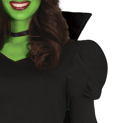 Sukienka na Halloween Czarna Damska Czarownica Długa