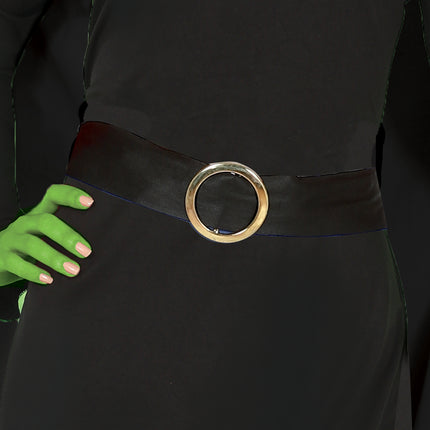 Sukienka na Halloween Czarna Damska Czarownica Długa