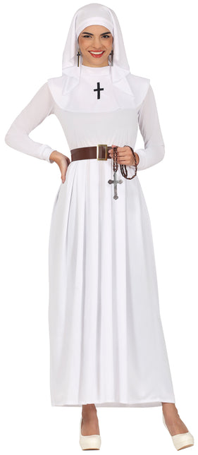 Kostium zakonnicy dla białych kobiet