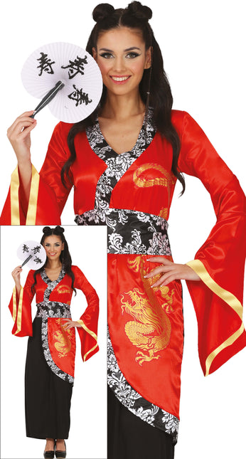 Kostium chiński damski 2-częściowy