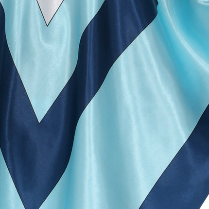 Disco 70S Poncho Blue Ladies