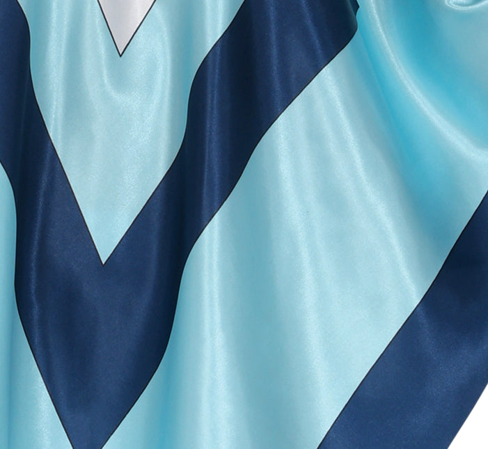 Disco 70S Poncho Blue Ladies