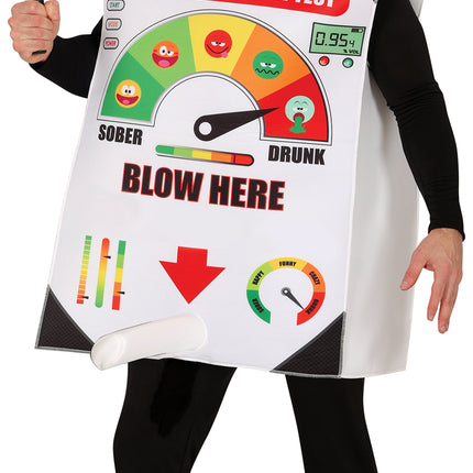 Alkomat w policyjnym kombinezonie