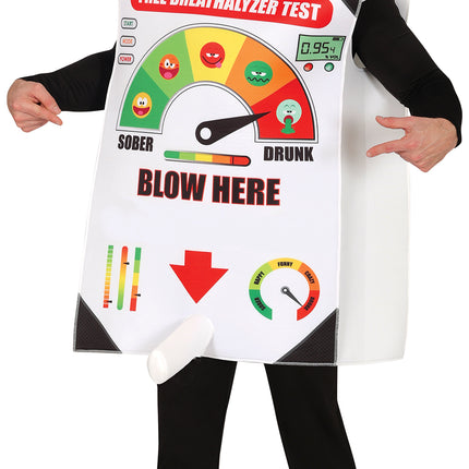 Alkomat w policyjnym kombinezonie