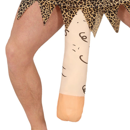 Penis w kostiumie jaskiniowca