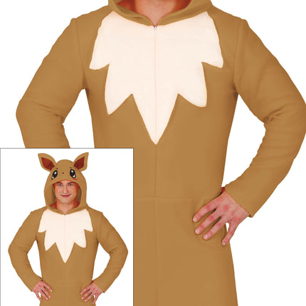 Fox Onesie Brown Beige