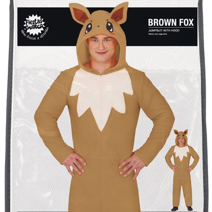 Fox Onesie Brown Beige