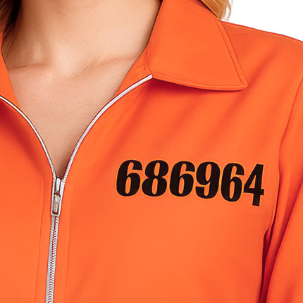 Pomarańczowy kombinezon damski Villain Suit