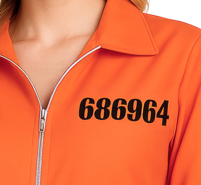 Pomarańczowy kombinezon damski Villain Suit