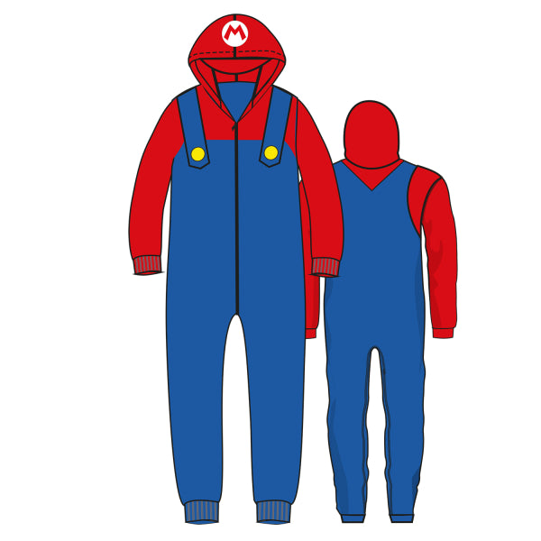 Super Mario Onesie Red Blue