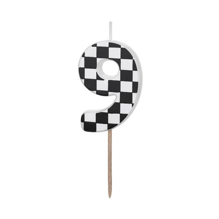 9 Jaar Kaars Race 5,5cm - Partywinkel - 5904555031012