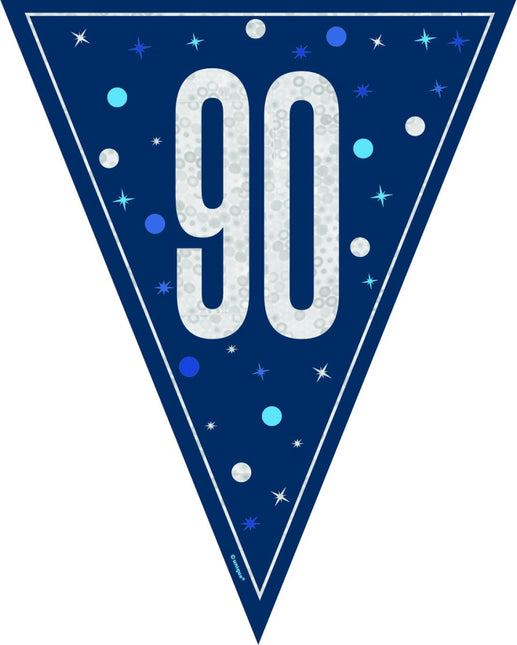90 Jaar Slinger Blauw 2,5m van Unique koop je bij Partywinkel