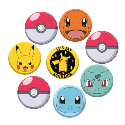 Guzik Pokemon 3,5cm 8szt