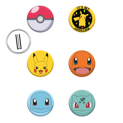 Guzik Pokemon 3,5cm 8szt