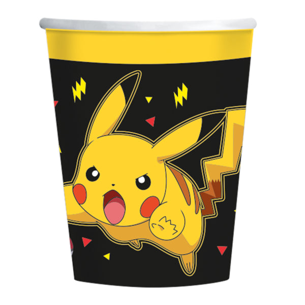 Kubki Pokemon Czarny Żółty 237ml 8szt