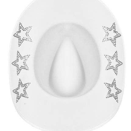 Kowbojski kapelusz z brokatowymi gwiazdkami