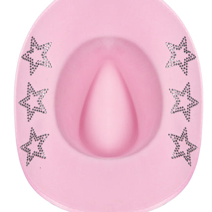 Kowbojski kapelusz z brokatowymi gwiazdkami