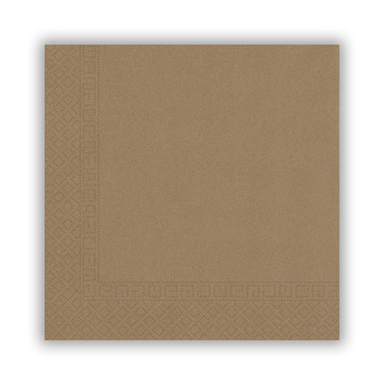 Brązowe serwetki Kraft Paper 33cm 20szt