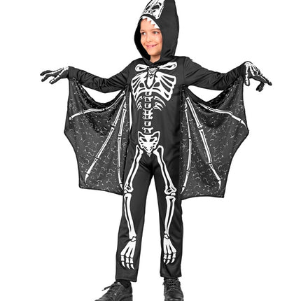 Kostium na Halloween Czarny Biały Nietoperz dla dziecka