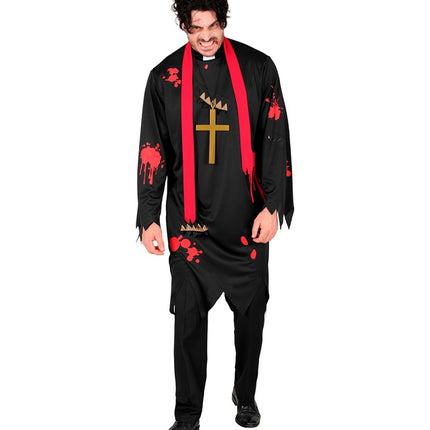Kostium na Halloween męski kapłan zombie