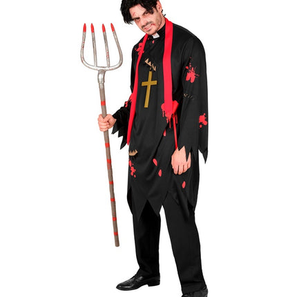 Kostium na Halloween męski kapłan zombie