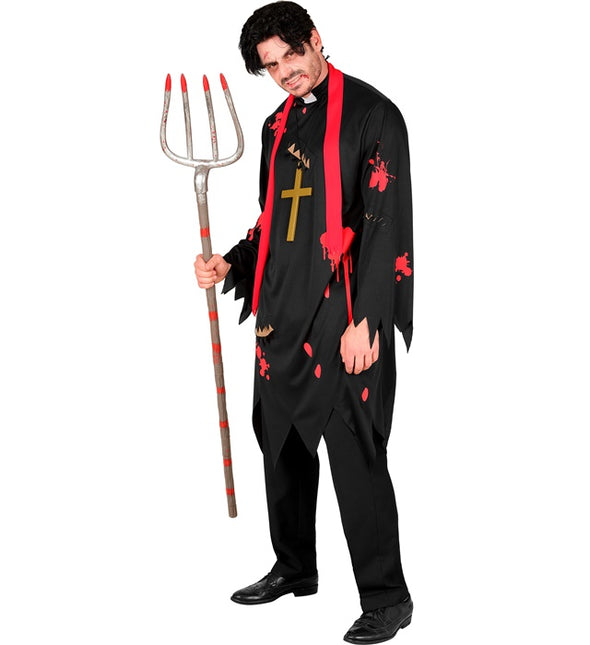 Kostium na Halloween męski kapłan zombie