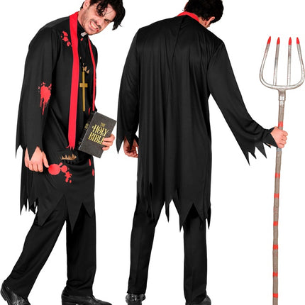 Kostium na Halloween męski kapłan zombie