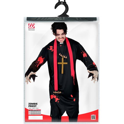 Kostium na Halloween męski kapłan zombie