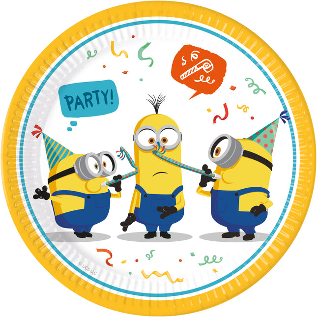 Minions: The Rise Of Gru Fsc Paper Plates Next Generation Large 23Cm 8St