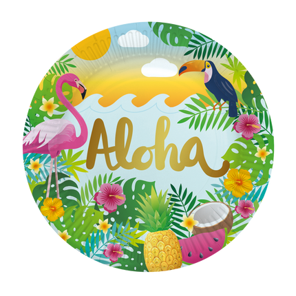 Talerze hawajskie „Aloha” 23 cm