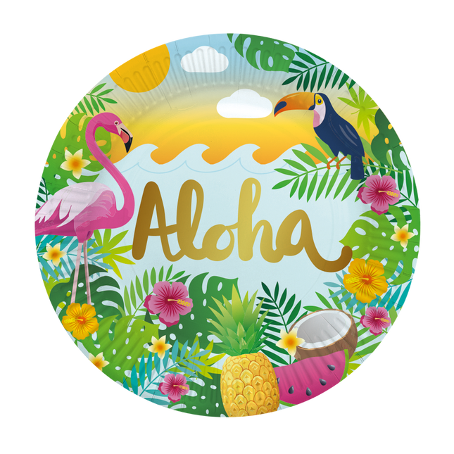 Talerze hawajskie „Aloha” 23 cm