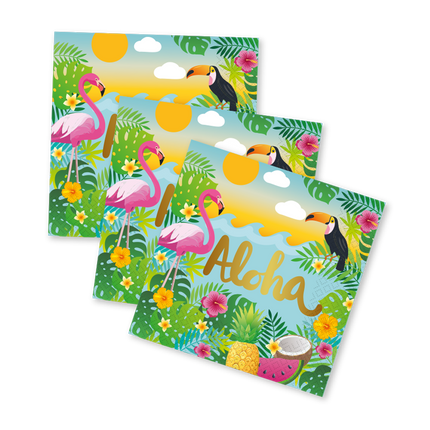 Serwetki Hawaii Aloha 33 cm, 20 szt.