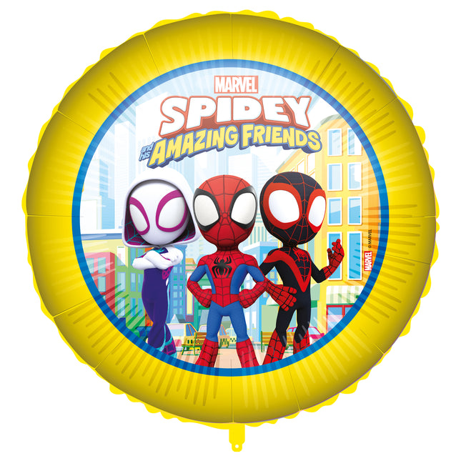 Spidey i jego niesamowici przyjaciele Balon foliowy Spidey i jego niesamowici przyjaciele 46 cm 1 szt.