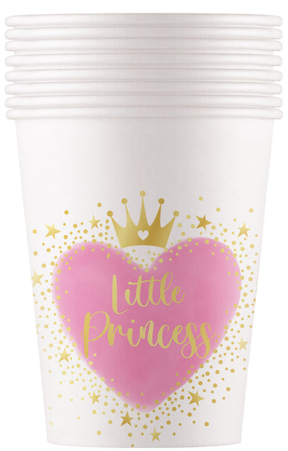 Kubki papierowe My Little Princess Fsc 200 ml (Wm) 8 szt.