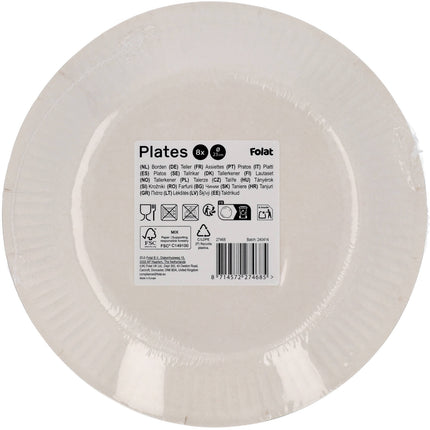 Talerze pirackie 23cm 8szt