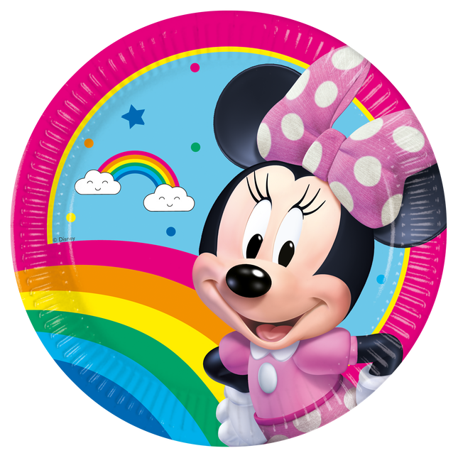 Talerze Myszka Minnie 23cm 8szt