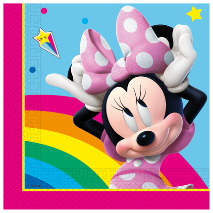 Serwetki Myszka Minnie kolorowe 33cm 20szt