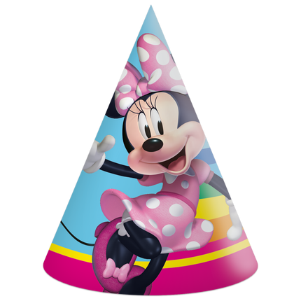 Czapki imprezowe Myszka Minnie 6szt