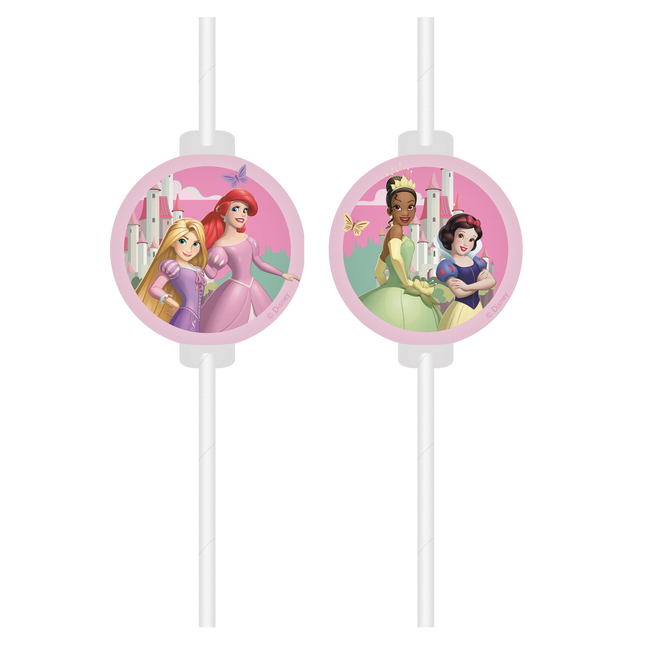 Słomki Disney Princesses 4szt