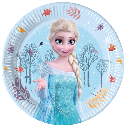 Talerze Frozen Elsa 20cm 8szt